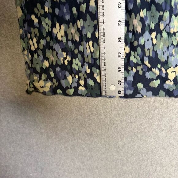 Pure Jill Women's Size Small Navy Blue A Line Tunic Dress Watercolor Bottom - Picture 7 of 12